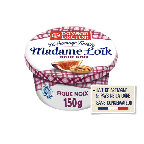 Paysan Breton Le Fromage Fouetté Mme Loik Figue Noix 150g