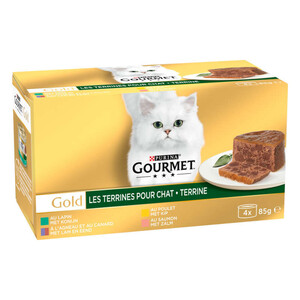 Gourmet Gold Les Terrines pour Chat 4x85g