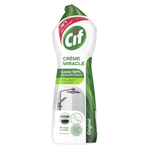Cif Cleanboost Crème miracle à récurer multi-usages antitaches 750ml