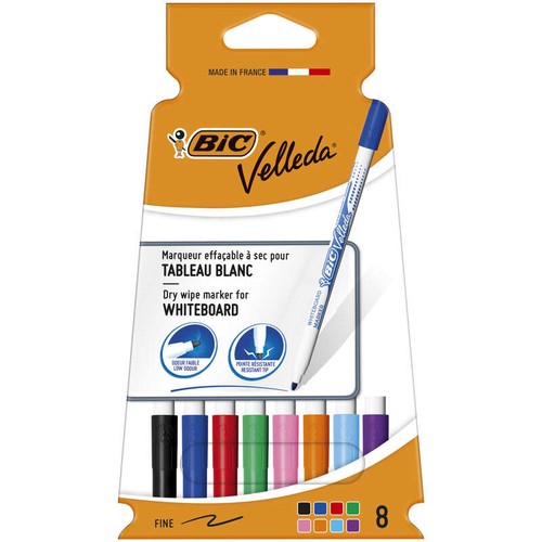 Bic Feutres Velleda, Pointe Fine x8