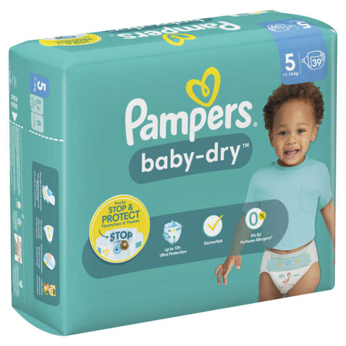 Pampers Couches Baby-Dry Taille 5 x39