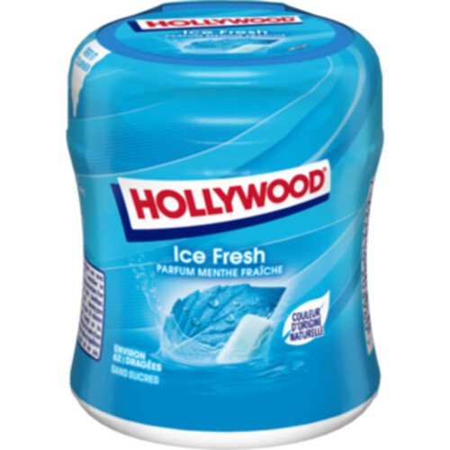 Hollywood Ice Fresh Chewing-gum Menthe Fraîche sans sucres 87g