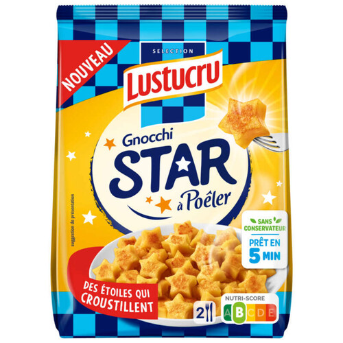 Lustucru Gnocci Star à poêler 300g