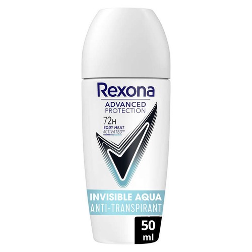 Rexona Déodorant Bille 72H Invisible Aqua 50ml