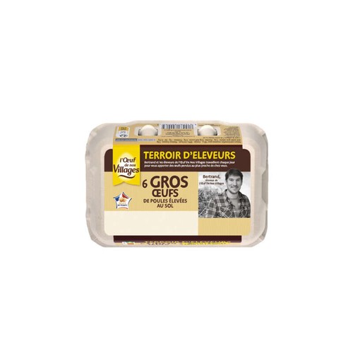 L'Œuf de nos Village Œufs frais x6
