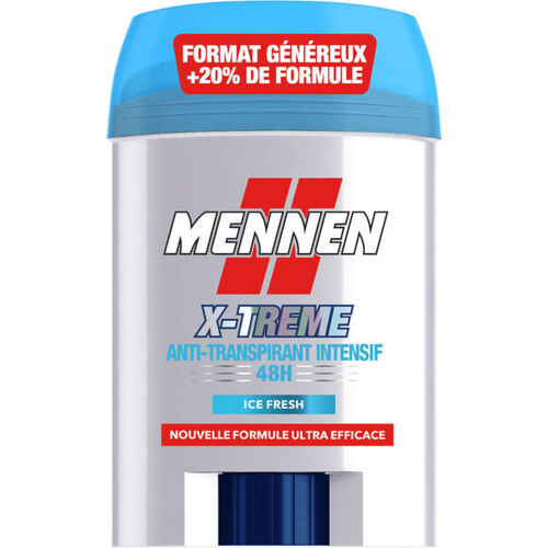 Mennen Xtreme Déodorant Anti-transpirant Intensif 48H Ice Fresh 60ml
