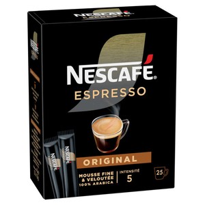 Nescafé Espresso Original Café Soluble Boîte 25x1,8g