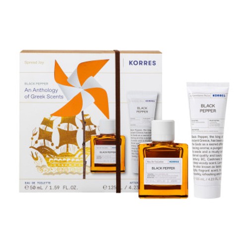 Korres Coffret black pepper Eau de toilette 50ml + après rasage 125ml