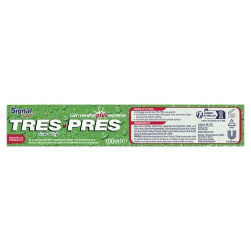 Signal Dentifrice Gel Menthe Plus Extrême - Très Près 100ml