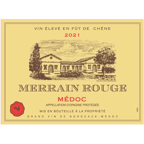 Merrain Rouge Médoc Aop, Rouge 75cl