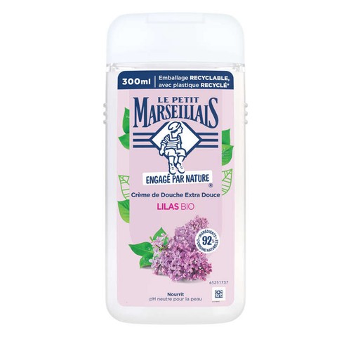 Le Petit Marseillais Crème Douche Extra Douce Lilas Bio 300ml
