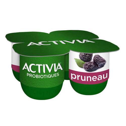 Activia Yaourt aux fruits pruneau bifidus 4x125g