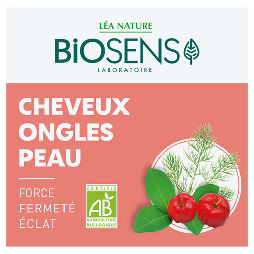 Biosens Gélules Végétales Cheveux Peau Ongles Bio X40
