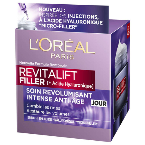 L'Oréal Paris Revitalift Filler Crème Visage Jour Anti-Rides Revolumisant 50ml