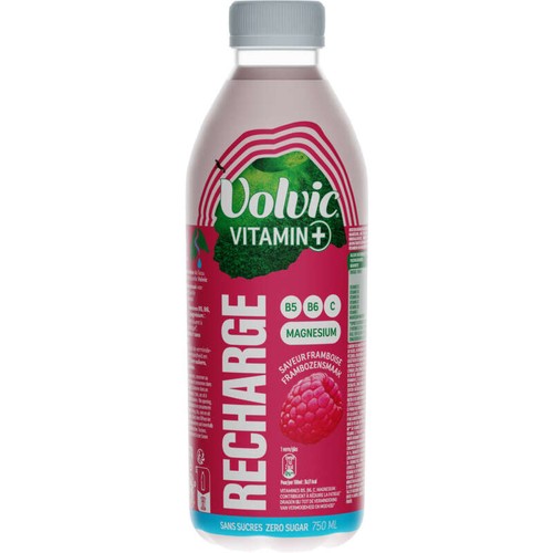 Volvic Eau Aromatisée Saveur Framboise Vitamin+ Recharge 75cl