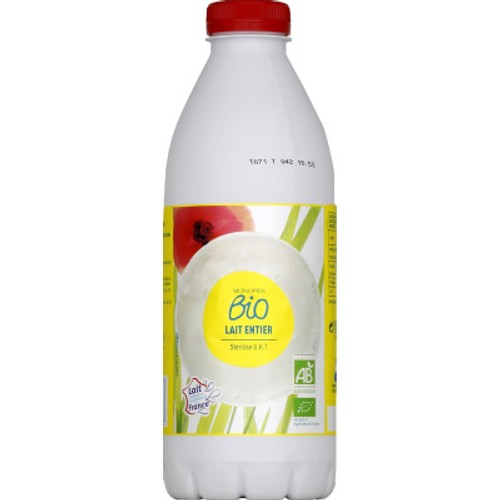 Monoprix Bio Lait entier stérilisé UHT 1L