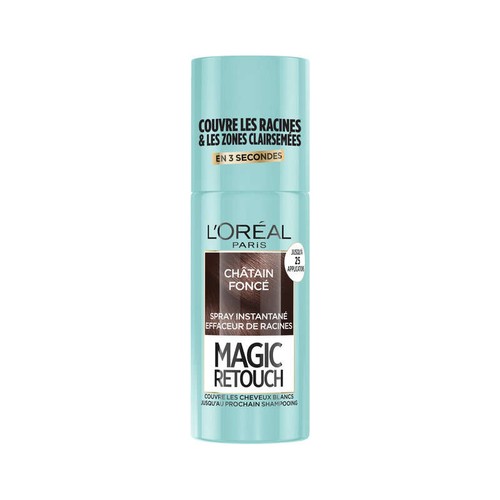 Magic Retouch Spray Retouche Racines Châtain Foncé 75ml