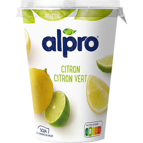 Alpro Dessert Végétal soja citron & Citron vert 500g