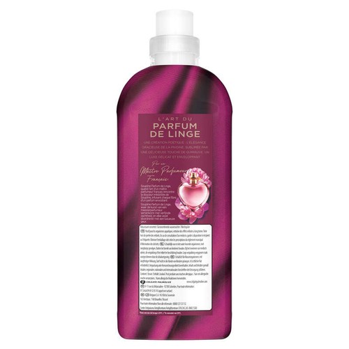 Soupline Fine fragrance fabric conditioner rose Parfum de Linge Pivoine Impériale x50 Lavages