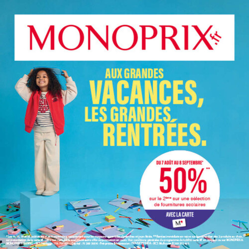 Monoprix catalogue – La rentrée des classes