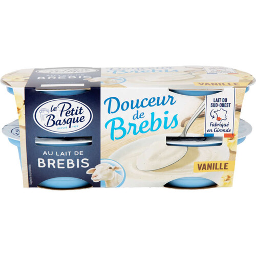 Le Petit Basque Douceur de Brebis vanille 4x100G