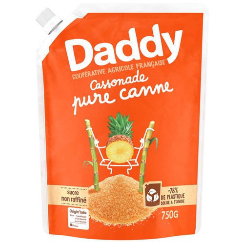 Daddy Cassonade Pure Canne La Poche Kraft 750g