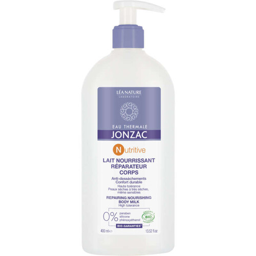 [Para] Eau de Jonzac Réhydrate Lait Nourrissant Réparateur Corps Bio 400ml