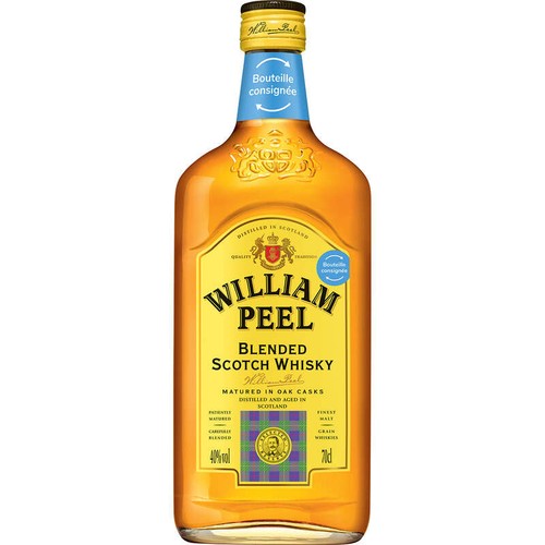 William Peel Blended scotch whisky 40° 70cl
