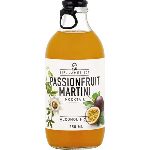 Sir James 101 Cocktail Passionfruit Martini sans alcool 25cl