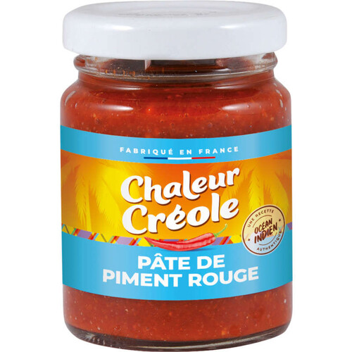 Chaleur Créole Pâte De Piment Rouge 100g