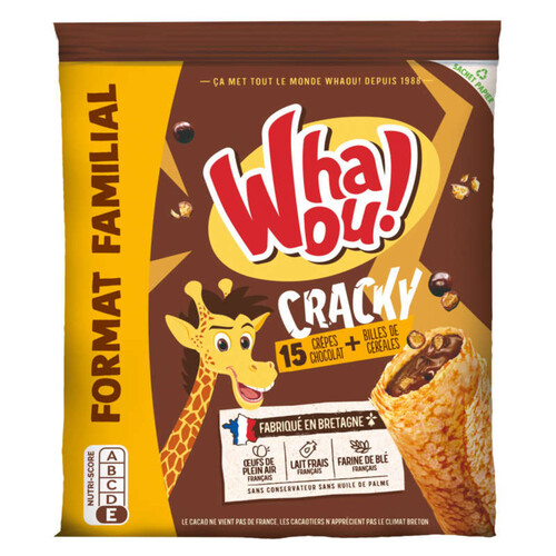 Whaou! Crêpes Cracky Chocolat x15 - 480g