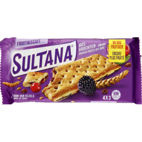 Sultana biscuits fruits rouges 175g