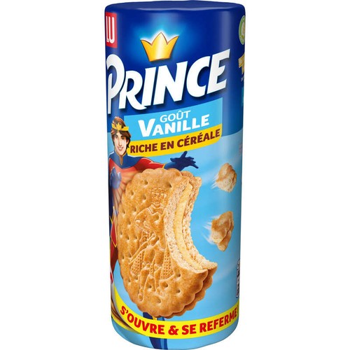Lu Prince Biscuits fourrés à la Vanille Blé complet 300g
