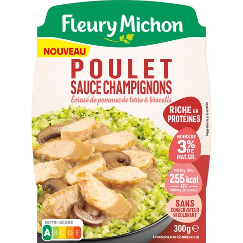 Fleury Michon Poulet Rôti écrasé de pomme de terre brocolis 300g