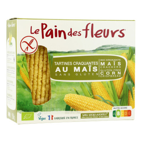 [Par Naturalia] Le Pain Des Fleurs Tartines Craquantes Au Maïs Et Au Riz Sans Gluten 150G Bio