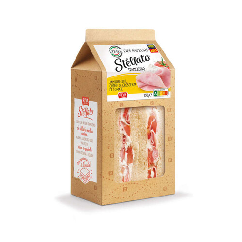 Stellato Tramezzino Jambon Cuit, Crème De Crescenza Et Tomate 150g