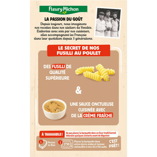 Fleury Michon Fusilli au Poulet Sauce champignon 280g