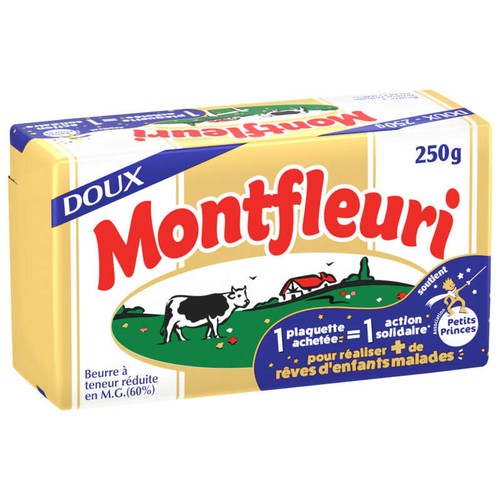 Montfleuri Beurre Doux 60% De Mg 250g