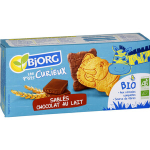 Bjorg Sablés Au Chocolat Au Lait, Bio 192G