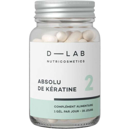 [Para] D-LAB NUTRICOSMETICS - Absolu de Kératine 1 mois 100g - Anti-chute & Réparation Complément alimentaire