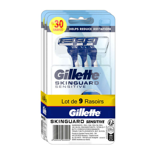 Gillette Sensor3 Jetable Skinguard 3x3CT