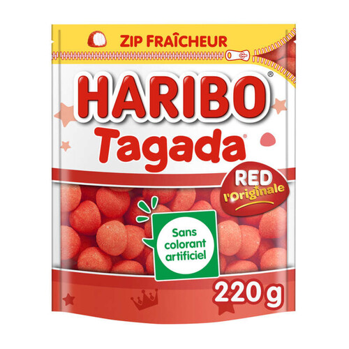 Haribo Bonbons Tagada L'Original Zip Fraîcheur 220g