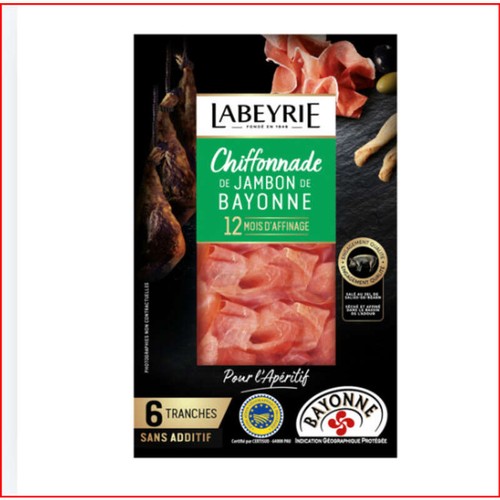 Labeyrie Chiffonnade de Jambon de Bayonne 12M d'affinage 60g