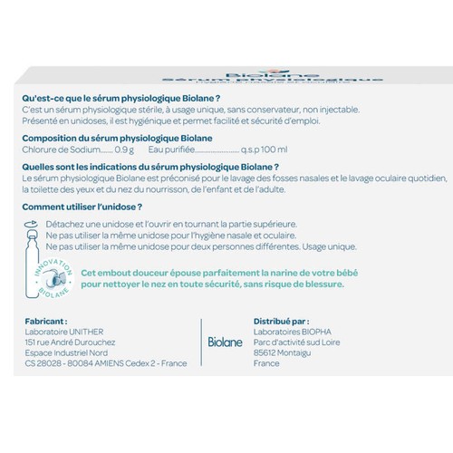 Biolane Sérum Physiologique x30
