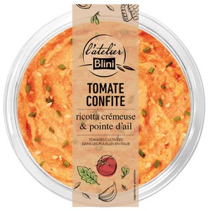 L'Atelier Blini Tartinable Ricotta Tomates Pouilles 140g