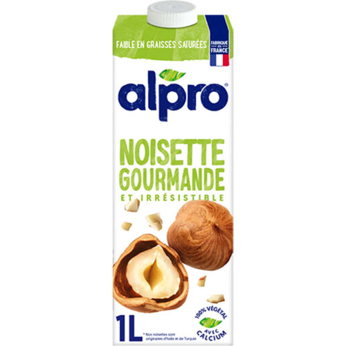 Alpro Boisson Végétale Noisette Gourmande 1l