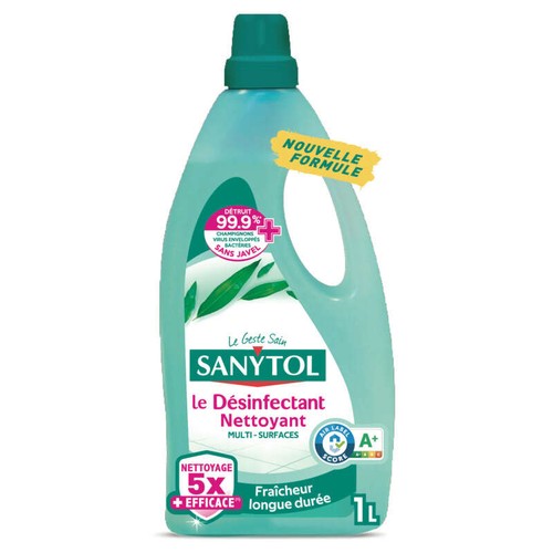 Sanytol Nettoyant Liquide Sols Et Surfaces Désinfectant Eucalyptus 1L