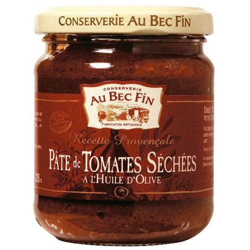 Conserverie au Bec Fin Pâte de Tomates Séchées à l'Huile D'Olive Vierge Extra