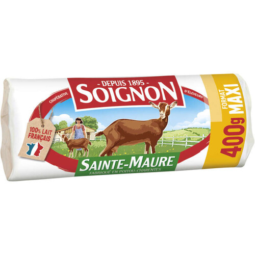 Soignon Bûche de chèvre maxi format 400g