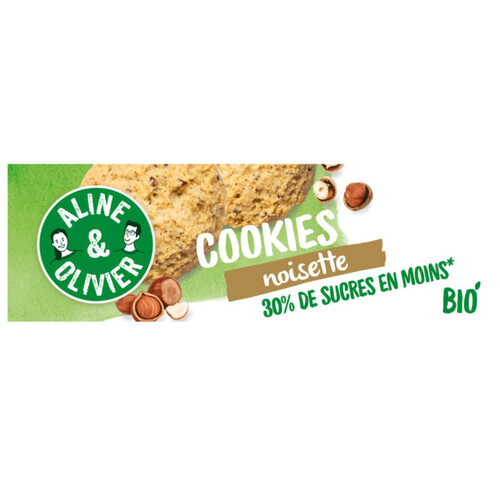 Aline & Olivier Cookies Bio Noisettes 190 g